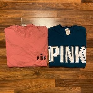 PINK Long Sleeve Tees